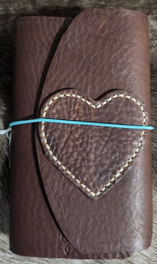 Dark Brown Leather Travel Notebook