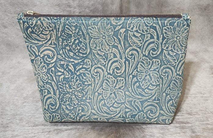 Green Floral Toiletrie Bag