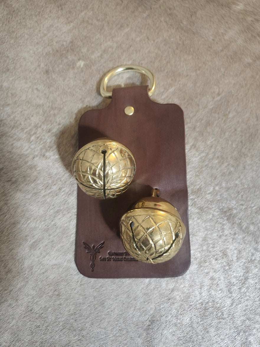Sleigh Brass Bell Door Hanger