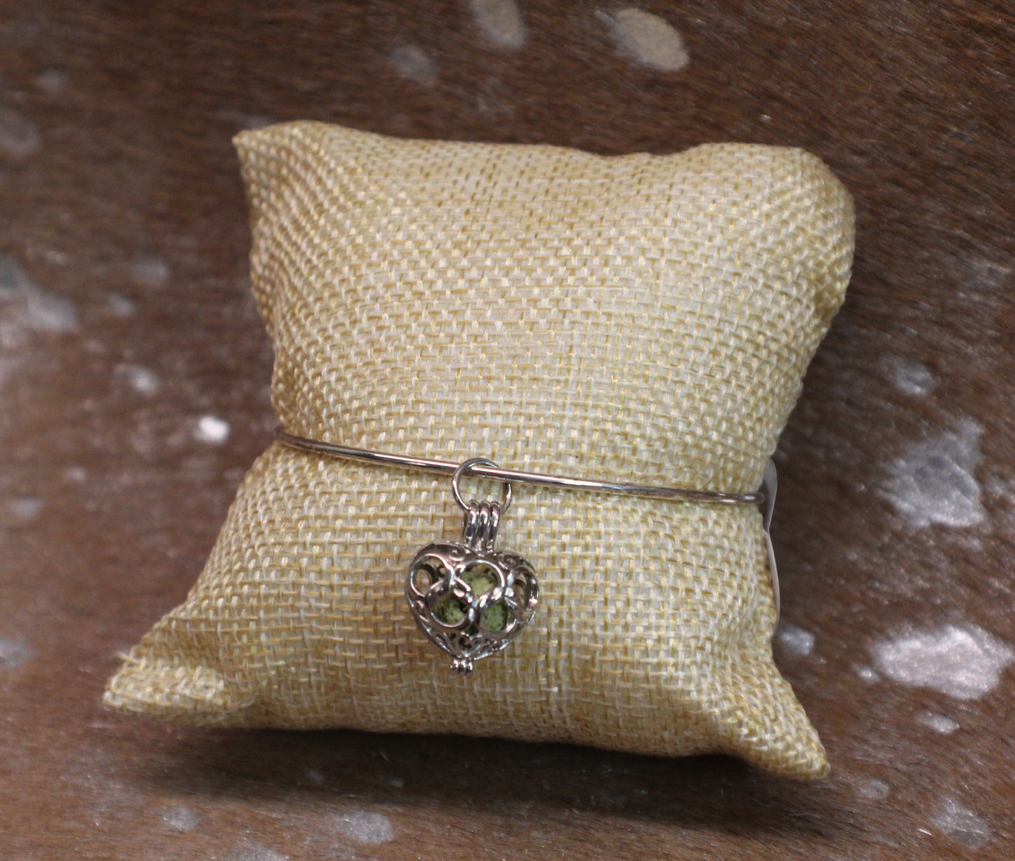 Bracelet Light Green Lava Drop