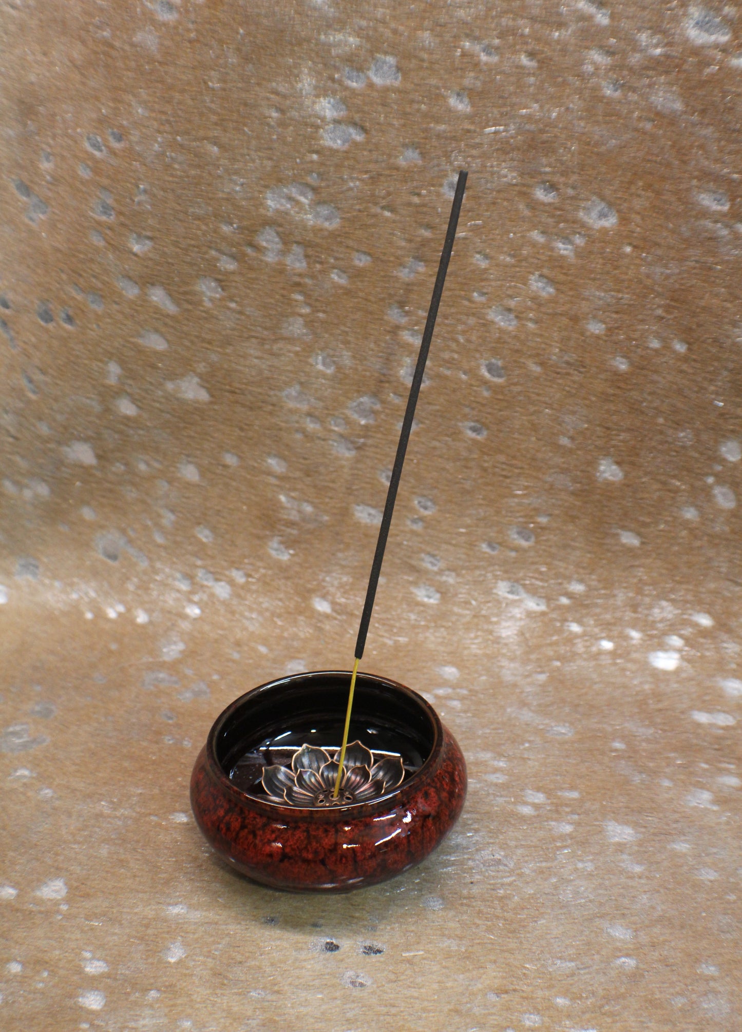 Incense Bowl Red