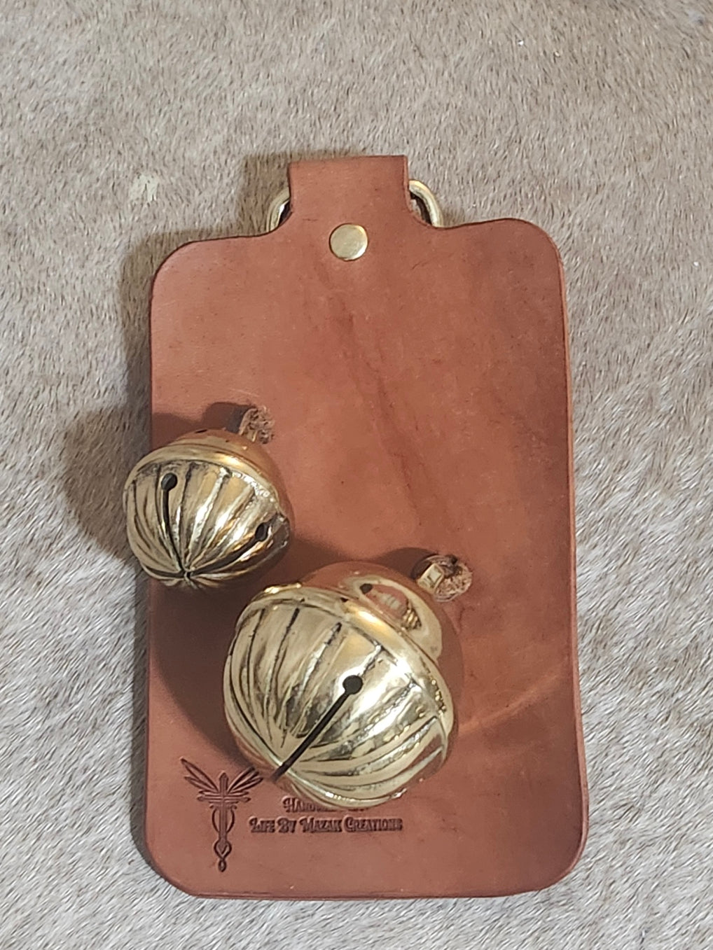 Sleigh Brass Bell Door Hanger